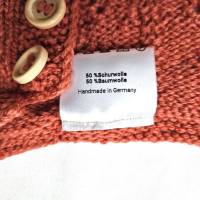 Baby Strickjacke CM in Tomatenrot und Größe 68/74 Bild 8