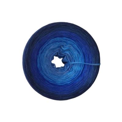 (75,88€/kg) Farbverlaufsgarn / Bobbel Saphir