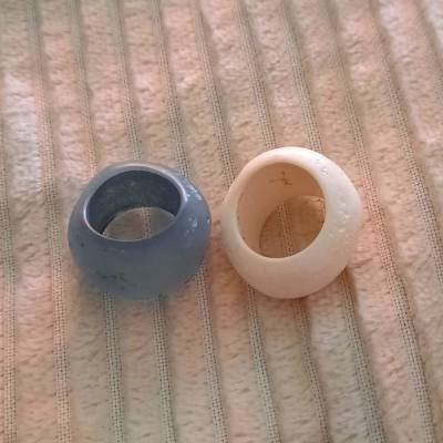 Tuchperle Tuchring Schalperle Schalring unregelmäßige Form Farbwahl