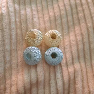 Tuchperle Tuchring Schalperle Schalring mit schönem Muster, Farbwahl