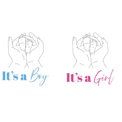 It's A Girl / It's A Boy Bundle PNG SVG Datei - Download Plotterdatei - Plotter File - Its a Boy Its a Girl - Family Lov