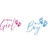 It's A Girl / It's A Boy Bundle PNG SVG Datei - Download Plotterdatei - Plotter File - Its a Boy Its a Girl - Family Lov Bild 1