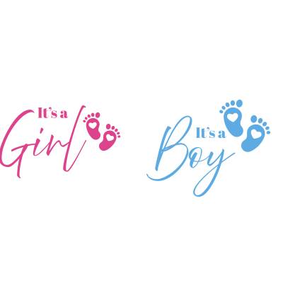 It's A Girl / It's A Boy Bundle PNG SVG Datei - Download Plotterdatei - Plotter File - Its a Boy Its a Girl - Family Lov