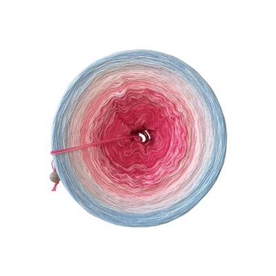 Farbverlaufsgarn Bobbel Flamingo – Handgewickeltes Garn (75,88€/kg) für individuelle Projekte