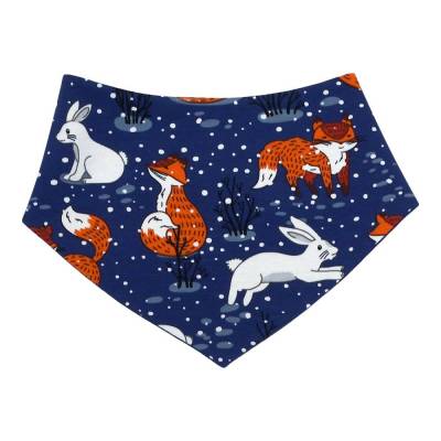 Halstuch Dreieckstuch Wendehalstuch Sabberlatz Hase & Fuchs - auch als Kuscheltuch