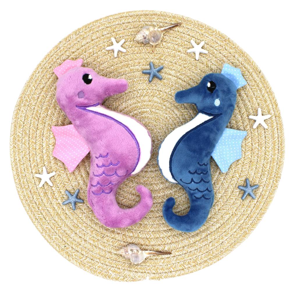 Stickdatei ITH Seepferdchen Kuscheltier Bild 1