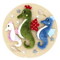 Stickdatei ITH Seepferdchen Kuscheltier Bild 5