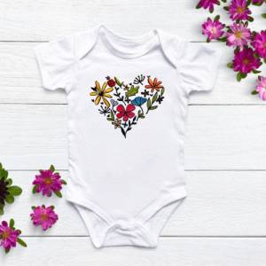 Stickdatei Blumenherz in 6 Größen, Maschinenstickerei, Stickmuster mit Blumen Motiv Bild 7