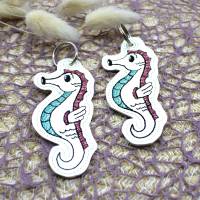 Stickdatei ITH Seepferdchen Anhänger Bild 1