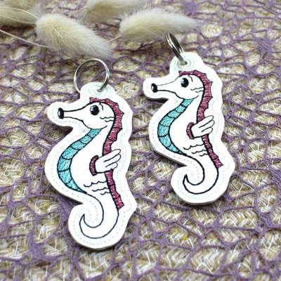 Stickdatei ITH Seepferdchen Anhänger