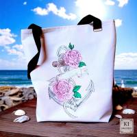 Stickdateien Set Anker mit ITH – Maritimes Anker-Motiv, Bestecktasche & MugRug ab 10x10 cm Bild 5