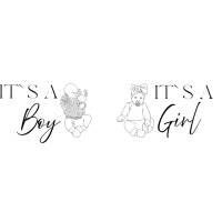 It's A Girl / It's A Boy Bundle PNG SVG Datei - Download Plotterdatei - Plotter File - Its a Boy Its a Girl - Family Lov Bild 1