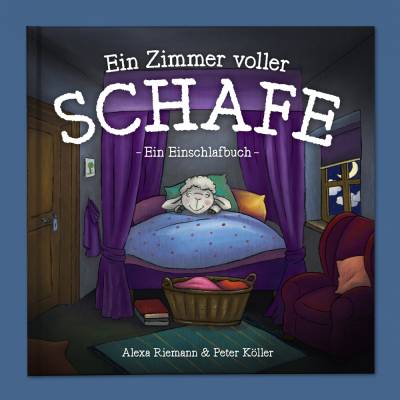 Geschenkidee Für Kinder: Bilderbuch, Kinderbuch, Einschlafbuch, ab 4 Jahre, »Ein Zimmer voller Schafe«, 48 Seiten inkl. Mini-Poster, 21x21 cm