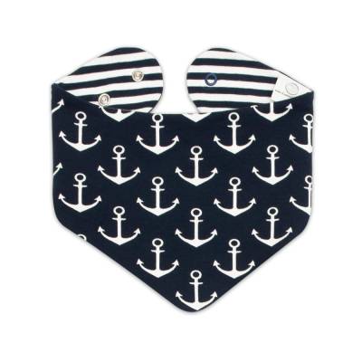 Halstuch Dreieckstuch Wendehalstuch Sabberlatz Maritim Glücksanker - auch als Kuscheltuch