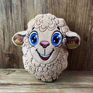 Stickdatei ITH Schaf Ulla für Rahmen 16x26 cm, Maschinenstickerei, ITH Stickmuster mit Tiermotiv Bild 2