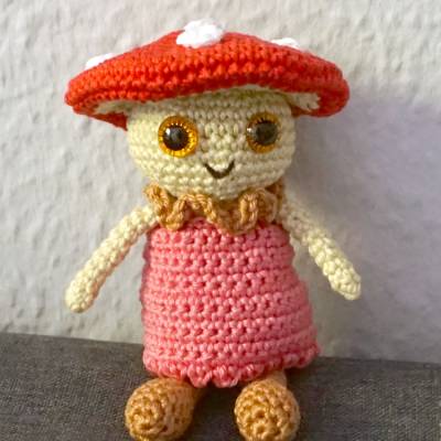 Häkelanleitung für das Pilzmädchen