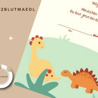 Personalisierte Dino Urkunde – Mitgebsel für Dinoparty, Dinosaurier Kindergeburtstag, Dino Forscher Zertifikat Bild 8