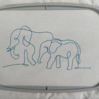 Babyelefant oneline 12-14x18cm Bild 8