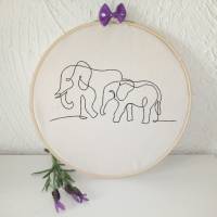 Babyelefant oneline 12-14x18cm Bild 9