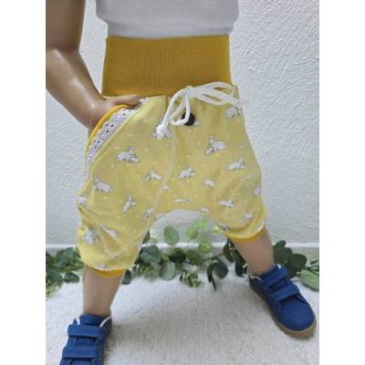 Shorts Gr.104-110 Mädchen kurze Hose Pumphose Häse aus Jersey