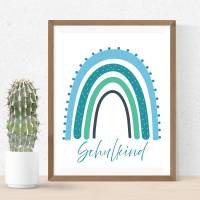 Schulkind Regenbogen PNG SVG Datei - Download Plotterdatei - Plotter File - Geschenkidee Gift idea - Kindergarten Vorsch Bild 4