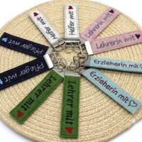 Stickdatei ITH Schlüsselanhänger Lehrer Kollegen Helfer Pfleger Erzieher Bild 3