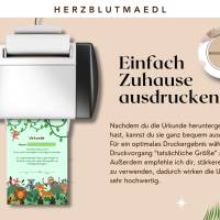 Dschungelparty Mitgebsel – Personalisierte Urkunden zum Ausdrucken für Kindergeburtstag & Abenteuerfeier Bild 3