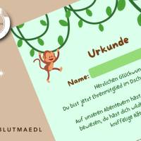 Dschungelparty Mitgebsel – Personalisierte Urkunden zum Ausdrucken für Kindergeburtstag & Abenteuerfeier Bild 5