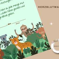 Dschungelparty Mitgebsel – Personalisierte Urkunden zum Ausdrucken für Kindergeburtstag & Abenteuerfeier Bild 7