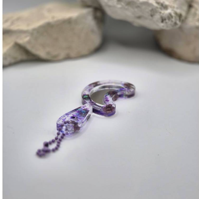 Mini Handspiegel Mond Lila