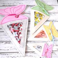 Stickdatei Schulanfang Schultüte mit Sichtfenster vier Größen Bild 2