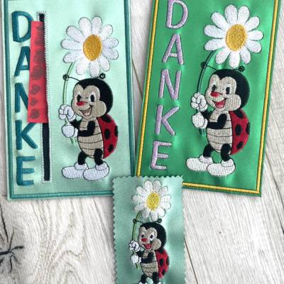 Set Marienblume inkl. 10x10 solo Hülle und Karte 13x18