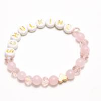 Armband Schulkind, Geschenk Mädchen, Schultüte, Einschulung, mit Namen Bild 3