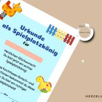 Spielplatz-Urkunden zum Ausdrucken | A4 PDF Vorlage – Belohnungen & Mitgebsel für Kindergeburtstage, Spielplatzbesuche, Bild 4