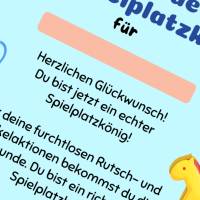 Spielplatz-Urkunden zum Ausdrucken | A4 PDF Vorlage – Belohnungen & Mitgebsel für Kindergeburtstage, Spielplatzbesuche, Bild 6