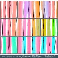 16x DigiPaper Rosetten bunt 1 perfekt für Rosetten - Zum Drucken oder Sublimieren - DigiPapier von Biberwerke Bild 2