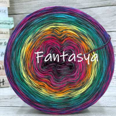 (€2,00/100m)  4 fädig  ** Fantasya ** Farbverlaufsgarn / Bobbel / Wolle  