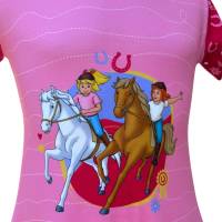 Bibi und Tina Rüschenkleid rosa pink // Mädchen Kleid A-Linie mit Amadeus Bibi und Tina - festliches Mädchenkleid Bild 5