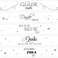 Banderole Friends 001 – Stilvolle PDF-Druckvorlage Din A4 für kreative DIY-Projekte Bild 2