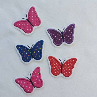 Applikation kleiner Schmetterling, Aufnäher, Bügelbild, Patch