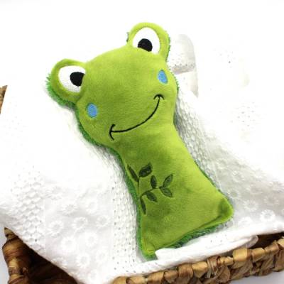 Stickdatei Frosch ITH Rassel Kuscheltier