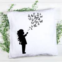 Mädchen mit Schmetterling Bundle PNG SVG Datei - Download Plotterdatei - Plotter File - Kleines Mädchen von Schmetterlin Bild 4
