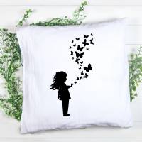 Mädchen mit Schmetterling Bundle PNG SVG Datei - Download Plotterdatei - Plotter File - Kleines Mädchen von Schmetterlin Bild 4