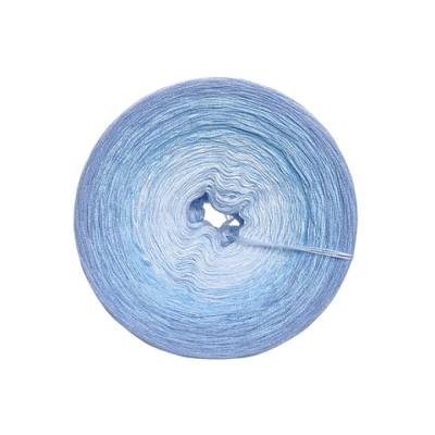 (75,88€/kg) Farbverlaufsgarn / Bobbel Meeresrauschen hell