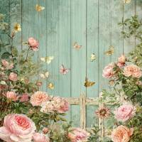 4 florale Vintage Grafiken zum Download - 4 JPG Dateien, 300 dpi - Romantic Rose - 600001 Bild 2