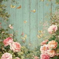 4 florale Vintage Grafiken zum Download - 4 JPG Dateien, 300 dpi - Romantic Rose - 600001 Bild 3