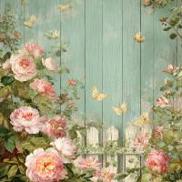 4 florale Vintage Grafiken zum Download - 4 JPG Dateien, 300 dpi - Romantic Rose - 600001 Bild 5