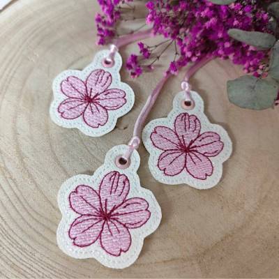 Stickdateien Set Kirschblüten ITH – 5 Dateien ab 10x10 cm für Anhänger, Deko & Geschenke