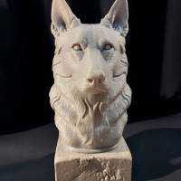 Wächter der Treue – Schäferhund-Büste aus dem 3D-Druck Bild 1