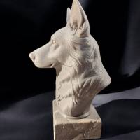 Wächter der Treue – Schäferhund-Büste aus dem 3D-Druck Bild 3